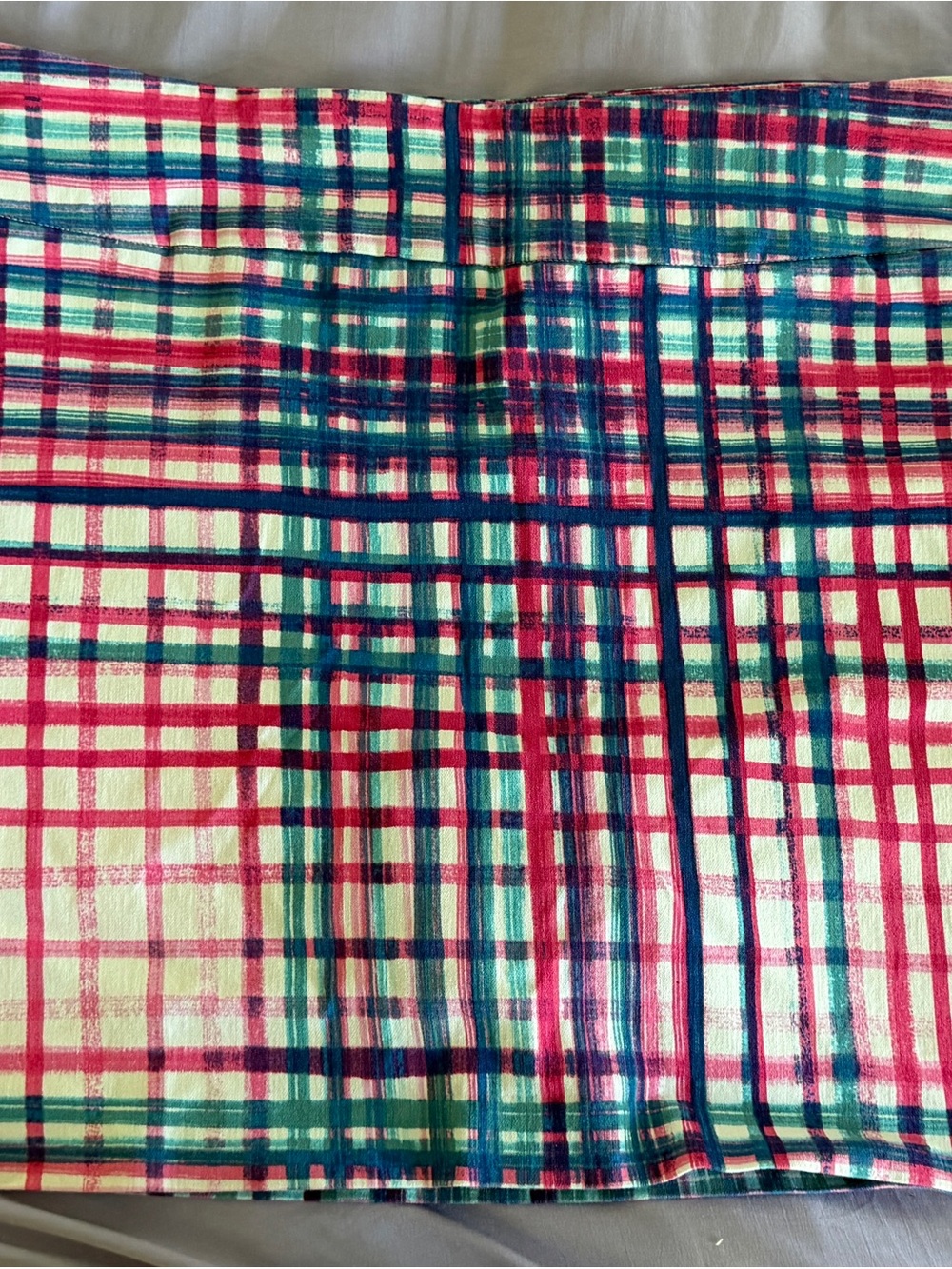 Zac & Rachel Pink Teal Plaid Skort